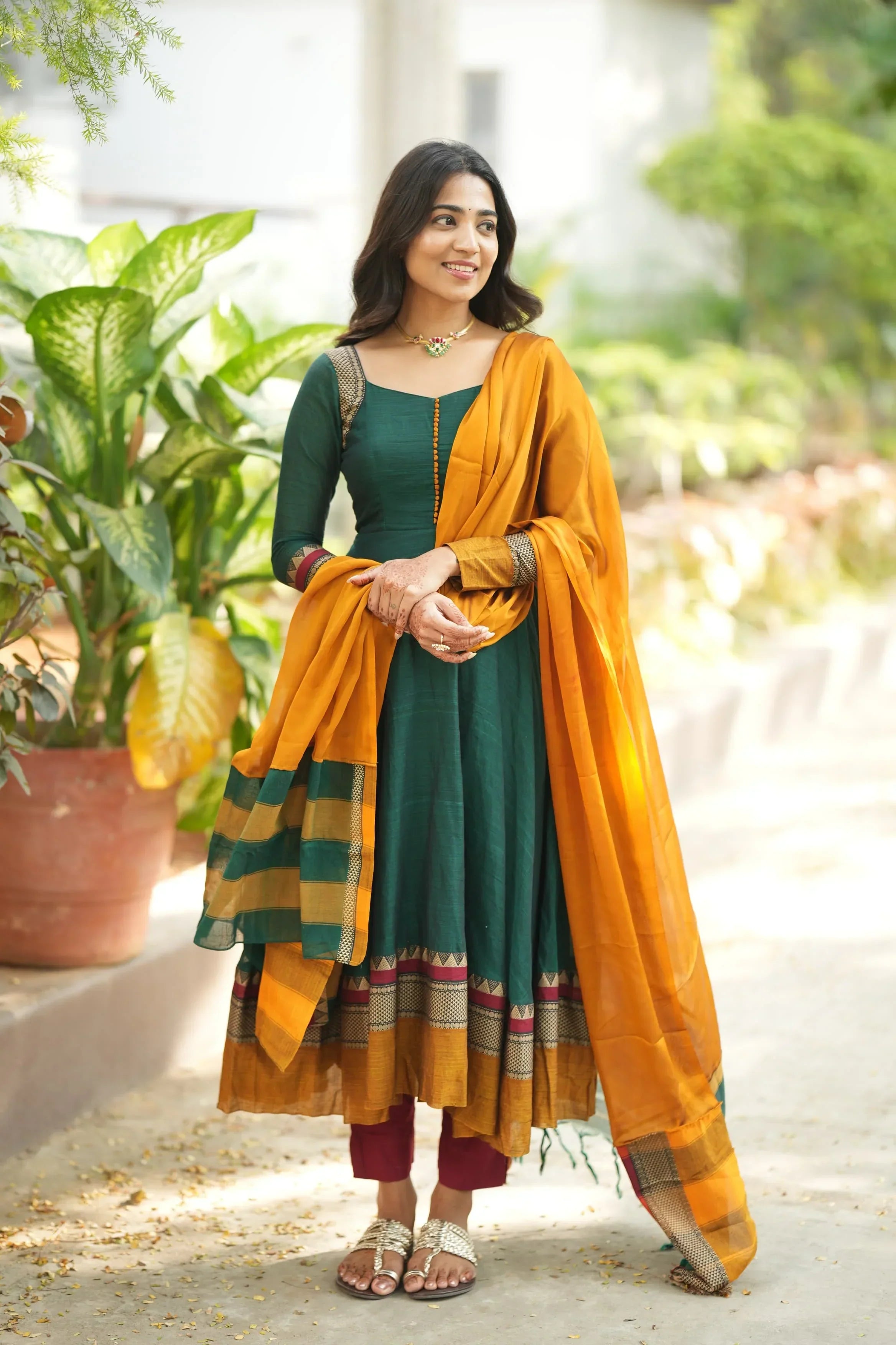 Shrungar Pure Handloom Anarkali