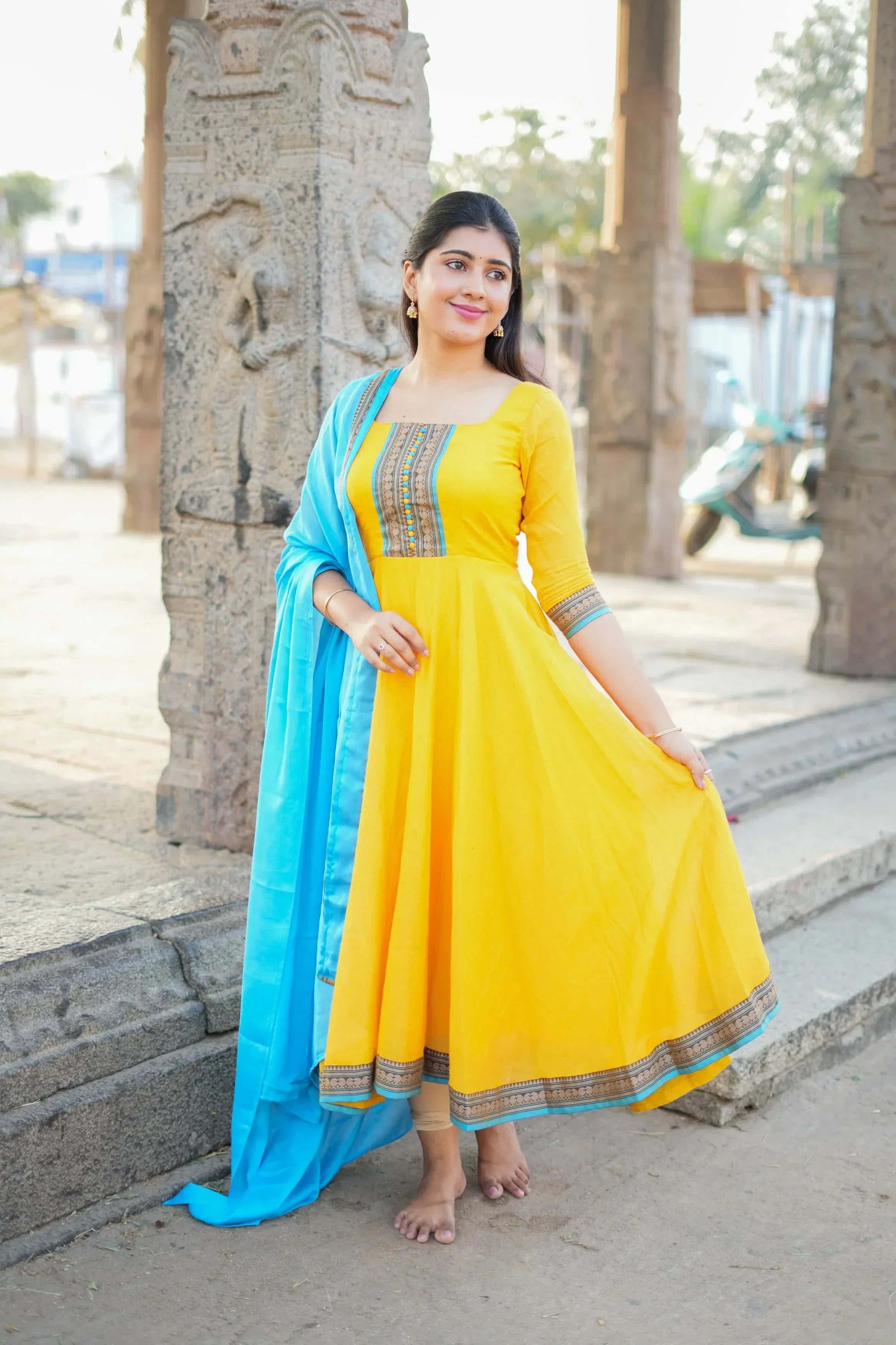 Aadhirai Pure cotton Anarkali