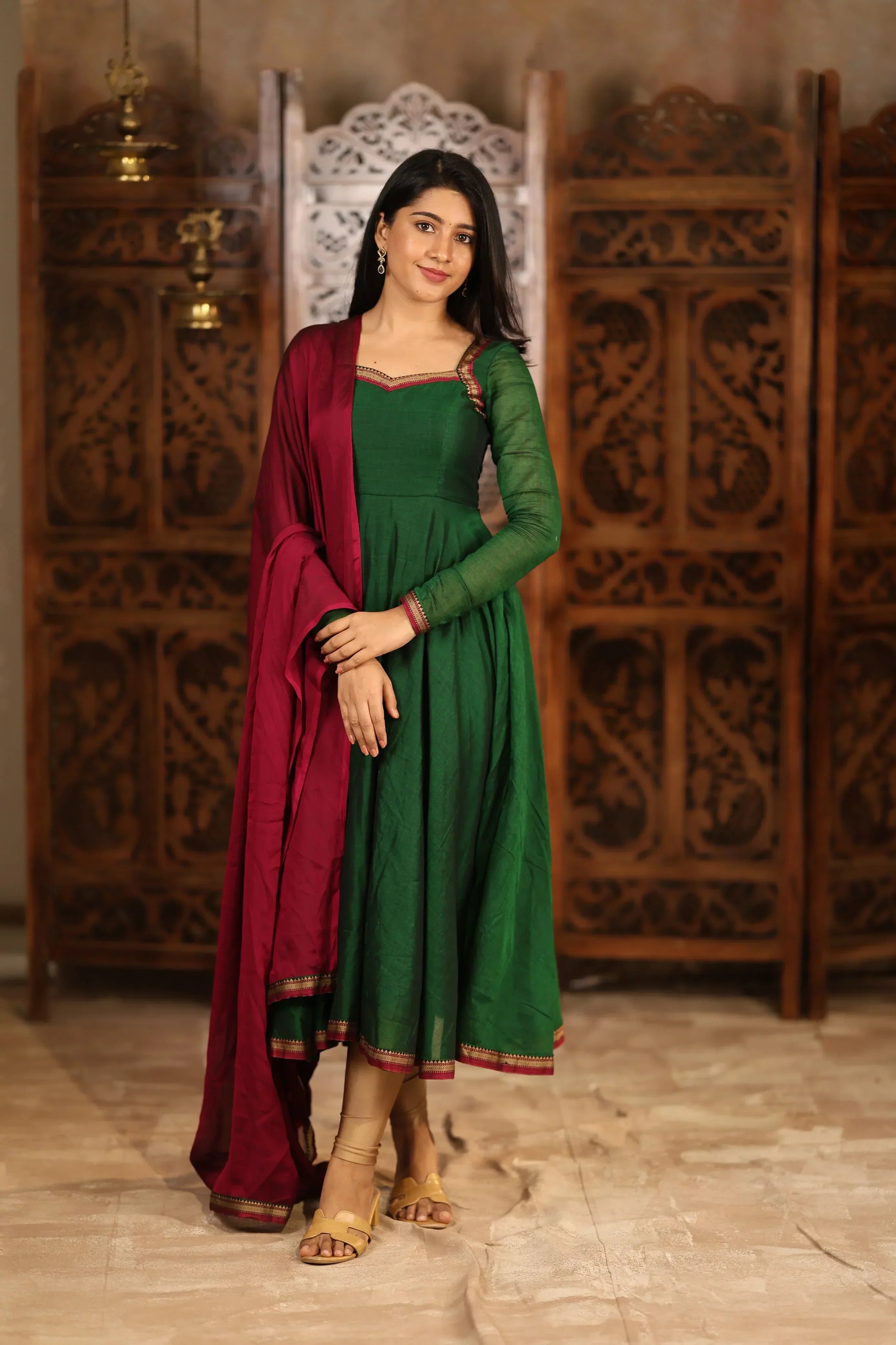 Thendral Pure Cotton Anarkali