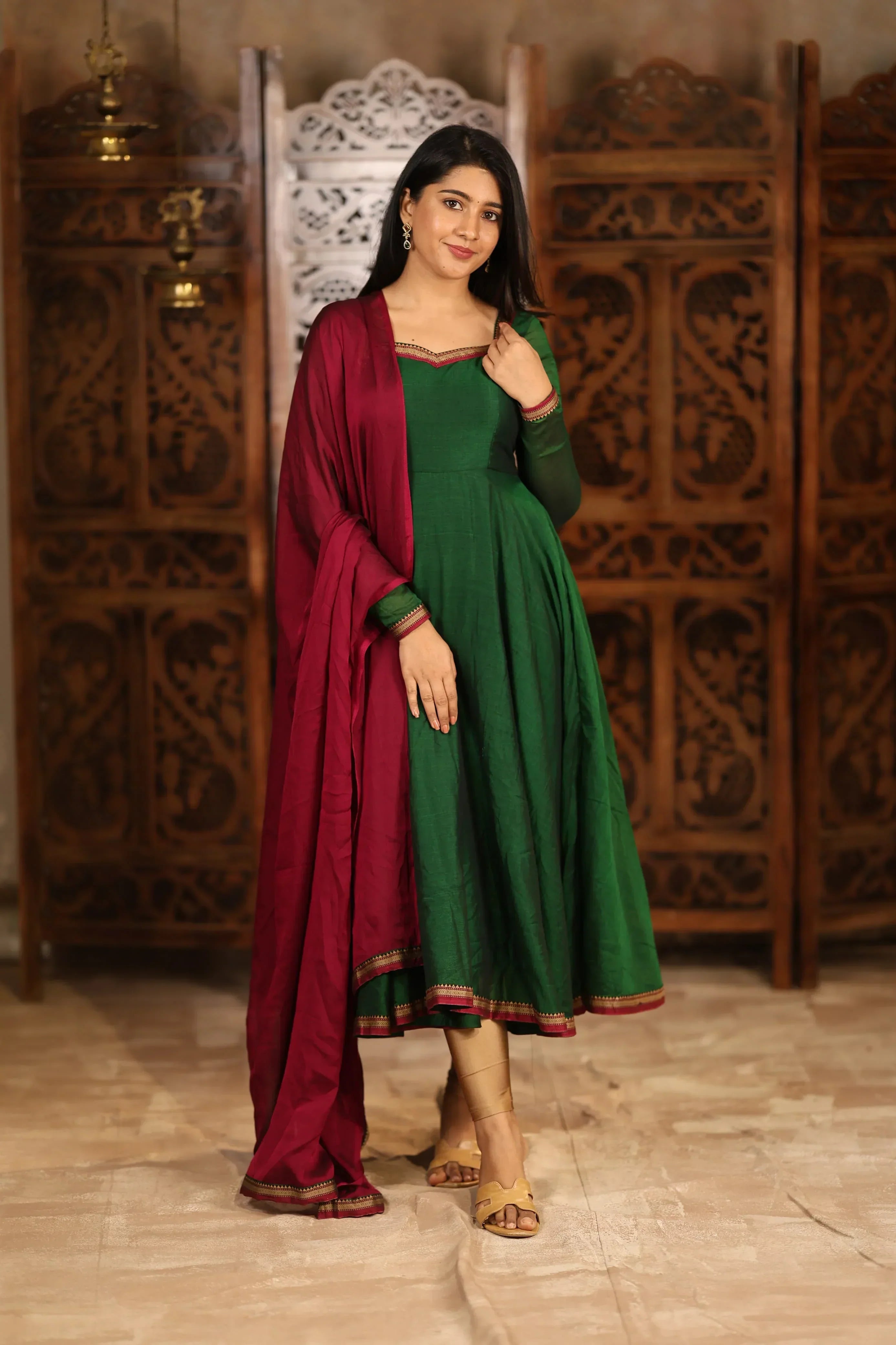 Thendral Pure Cotton Anarkali
